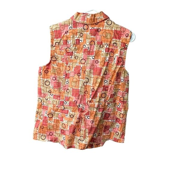 C.J.Banks size 1X geo print vest drawstring waist - Picture 2 of 12